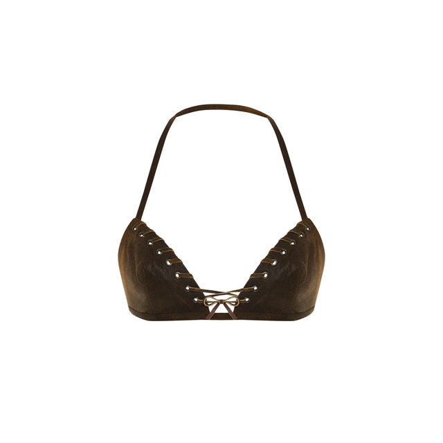 Leather Bra