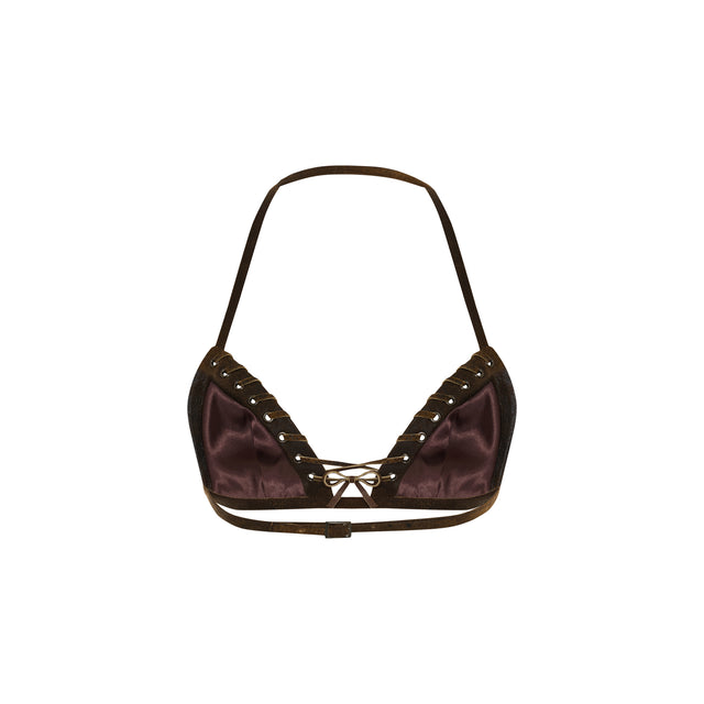 Leather Bra