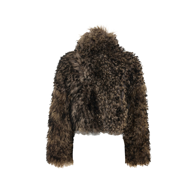 Scarf Detailed Furcoat