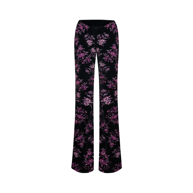 Flare Flocked Trousers