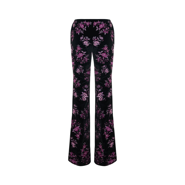 Flare Flocked Trousers