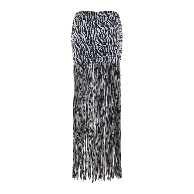 Fringe Detail Mini Skirt
