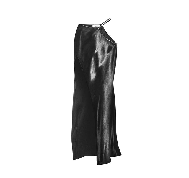 Cotout Shiny Fabric Skirt